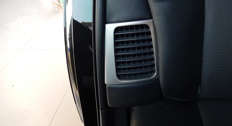 Нержавеющая сталь сзади AC vent кондиционер крышка декоративная рамка для Toyota Prius 30 ZVW30 2010 2011 2012 2013 года