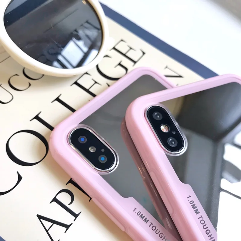 Зеркало Обложка для HUAWEI P20 Pro Lite телефона чехол Коврики 20 pro розовый черный белый