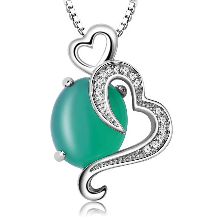 Новое поступление большое винтажное серебряное модное ожерелье с кулоном в