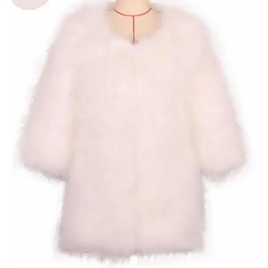 Распродажа новинка зимнее пальто LET настройки меховое из страусиных волос