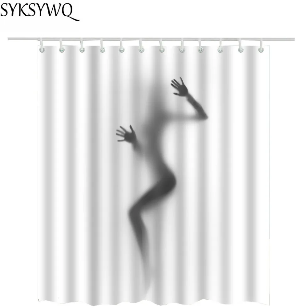 Женская и мужская занавеска для душа из полиэстера|shower curtain|white shower curtaincurtains for