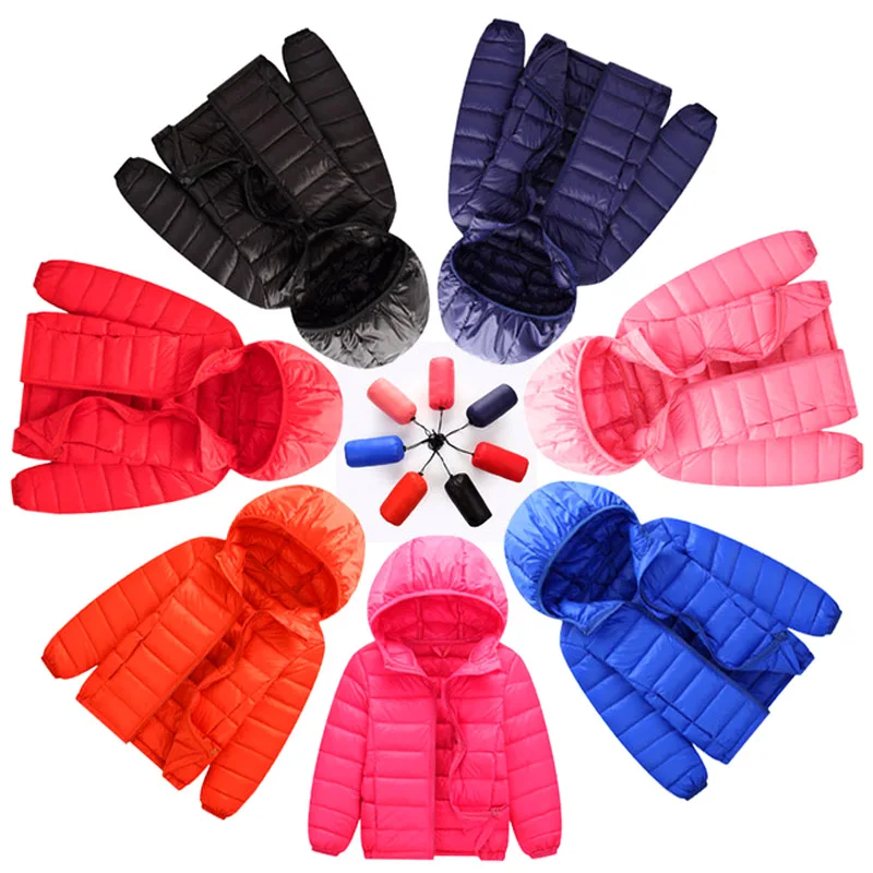 2020 Down jacket for children outerwear boy girl autumn down hooded coat teenage parka kids winter light thin good quality high | Детская