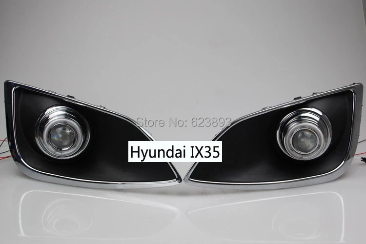 2x светодиодный дневные ходовые огни DRL Объектив проектора Противотуманные фары +