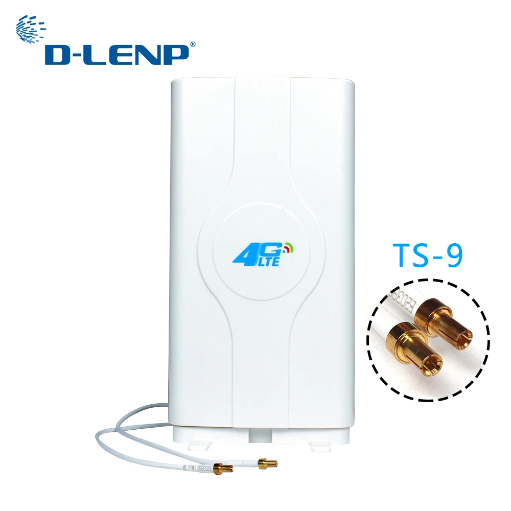 Dlenp 4G LTE MIMO антенна 700-2600 МГц с 2-TS9/CRC9/SMA штекерные разъемы панель усилителя антенна с 2 м кабелем 88dBi