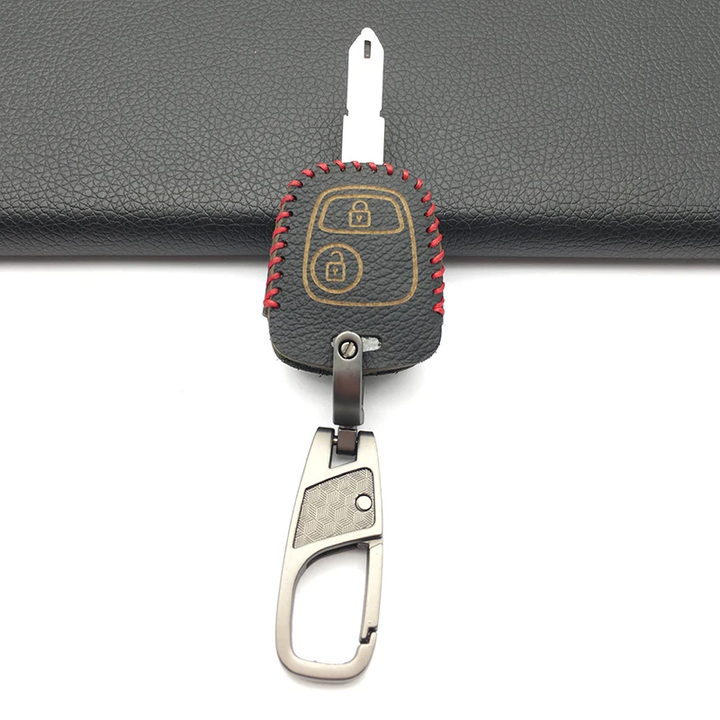 100% кожаный чехол для автомобильного ключа Peugeot 206 307 207 Citroen C2 C3 C4 Иран Toyota с 2