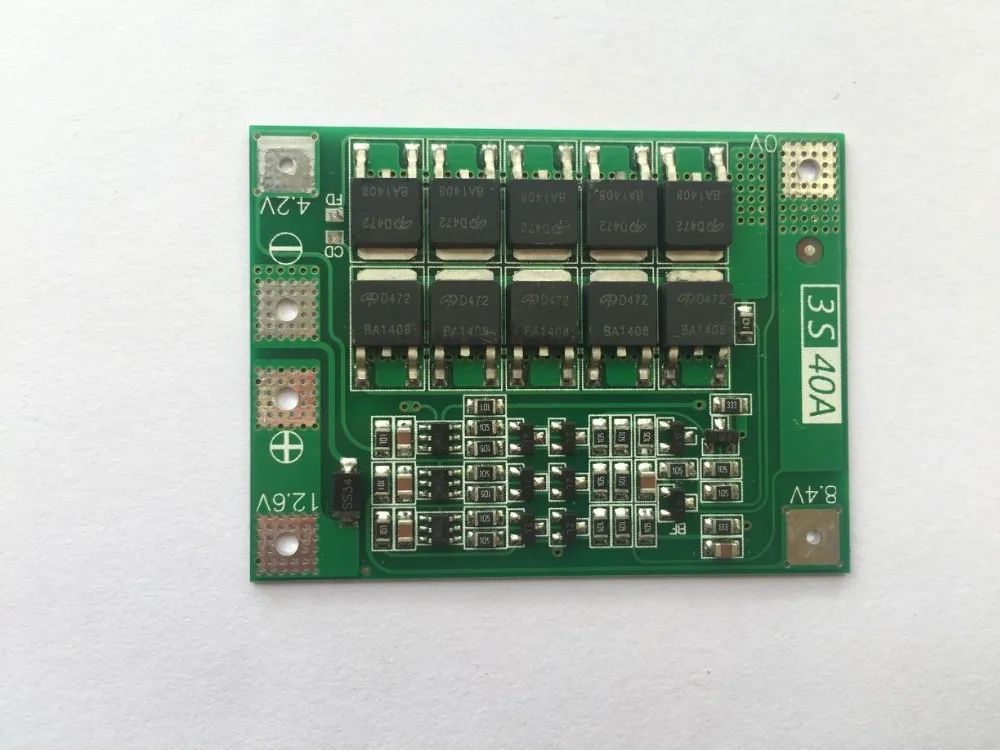5 шт. 3S 40A литий ионный аккумулятор зарядное устройство Защитная плата PCB BMS с