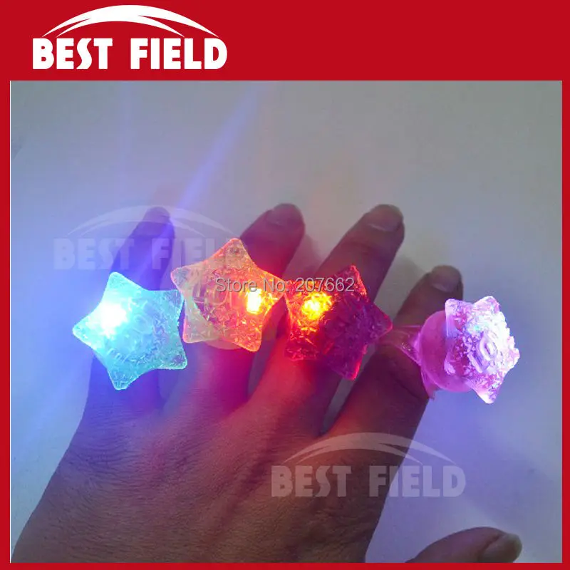 1152 шт./лот светодиодное кольцо для влюбленных Кольцо со звездой на палец
