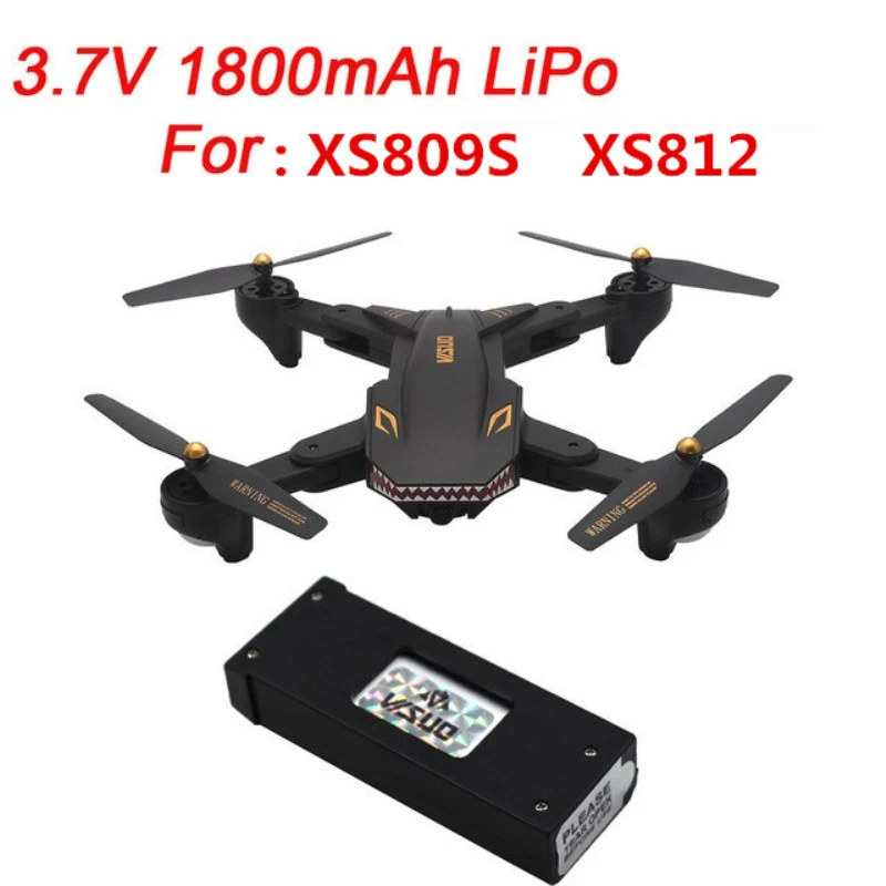 Аксессуары для дрона Оригинальная батарея XS809S XS812 Дрон 3 85 В 1800 мАч
