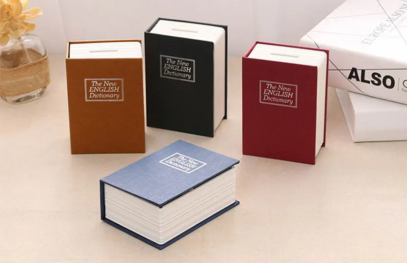 

Dictionary Safe Box Secret Book Money Hidden Security Safe Lock Cash Money Coin Storage Jewellery Password Locker For Kid Gift