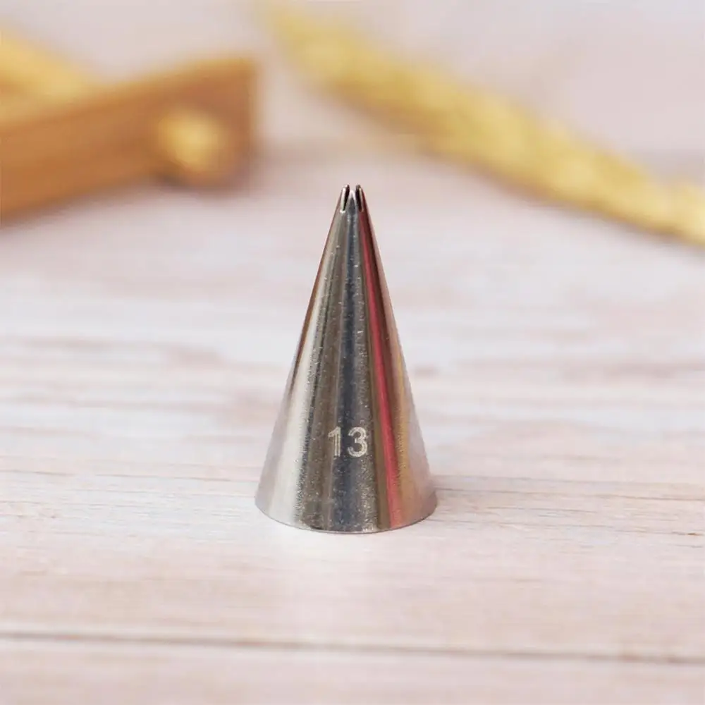 

# 13-18 насадка для глазури с открытой звездой, нержавеющая сталь, маленький размер, наконечник для трубок, насадки для украшения торта, королевская глазурь, кондитерские наконечники, инструменты для выпечки