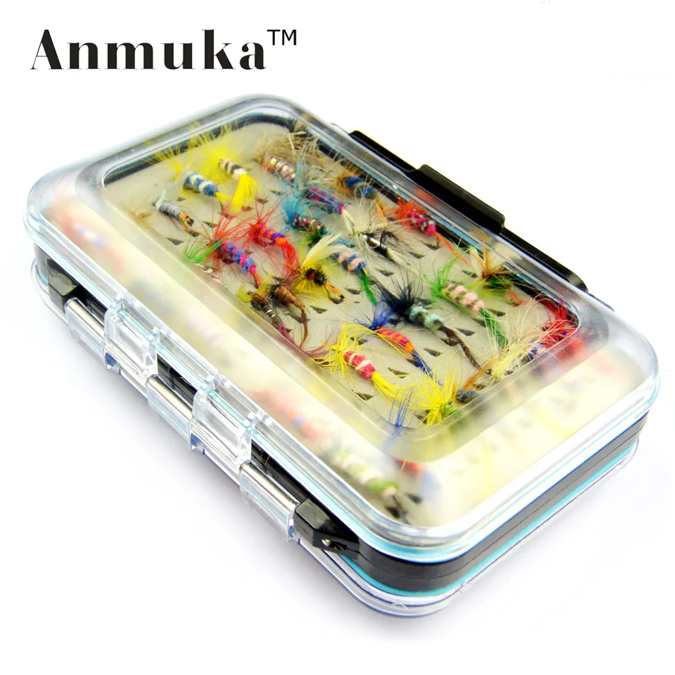 Anmuka 64 шт./компл. набор приманки для ловли нахлыстом искусственная