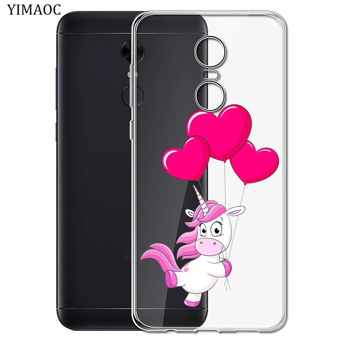 YIMAOC Единорог цветок собака мопс мягкий чехол для Xiaomi Redmi K20 8A 7A 6A 5A 4A 4X S2 GO Note 8 iPhone 7 6 Plus 5 iPad Pro Plus 4 IPad Mini
