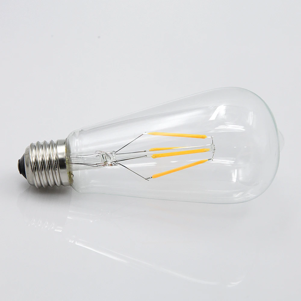 Retro E27 LED Light Bulb 2W 4W 6W 8W 220V 240V ST64 Antique Filament Vintage Edison Bulbs | Лампы и освещение