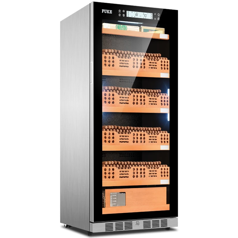 FUKE cigar cabinet humidor led light Cooler Humidor Cabinet Cedar wood Cigar FK-48C2 | Дом и сад
