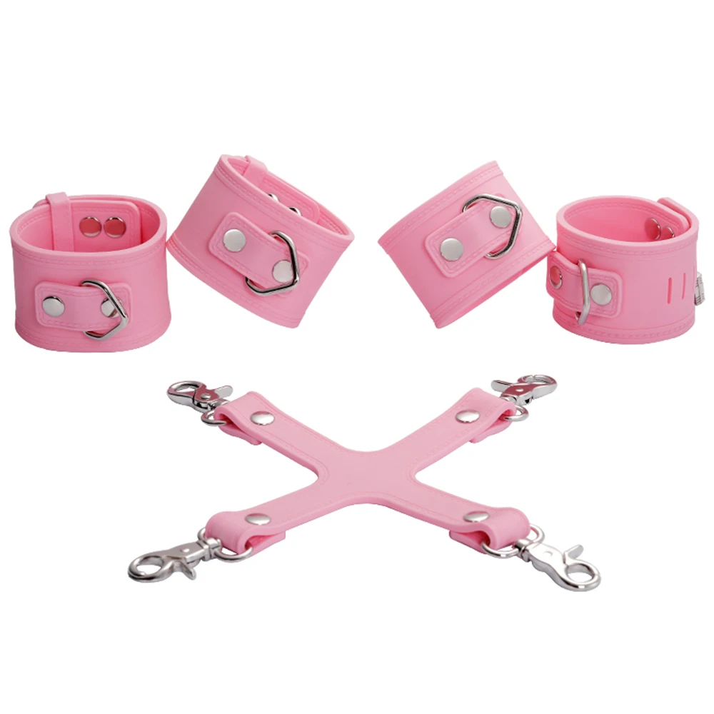 Силиконовый крест 4 цвета наручники соединительные крестики БДСМ бондаж секс