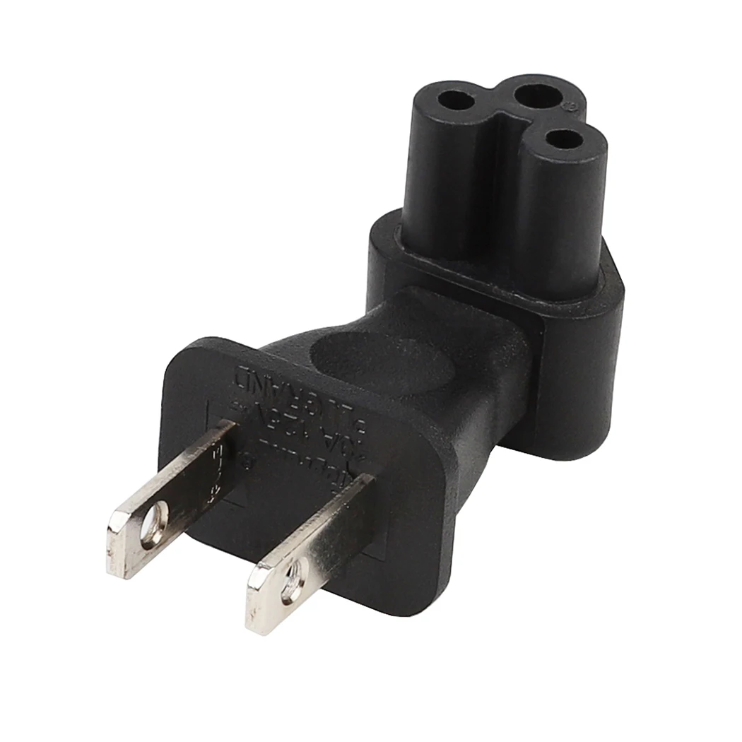Штекер переменного тока с разъемом US на IEC320 C5 штекер 2 Pin Nema 1 15P IEC 320 прямоугольный