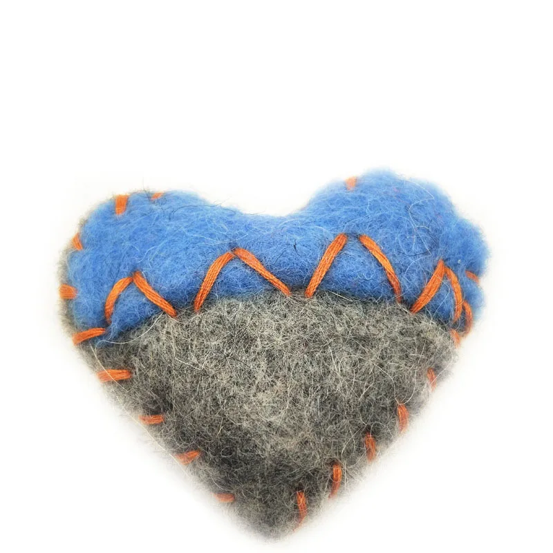 2 шт. любовь формы чувствовал Мячи Бусы шерстяного войлока мяч Multicolors стекаются