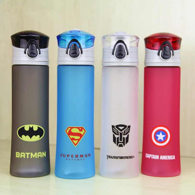 Новый мультфильм 450 мл бутылка для воды Портативный Кемпинг Велоспорт