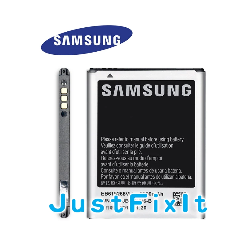 Оригинальная сменная батарея samsung для Galaxy Note I889 N7000 I9220 настоящая телефона EB615268VU