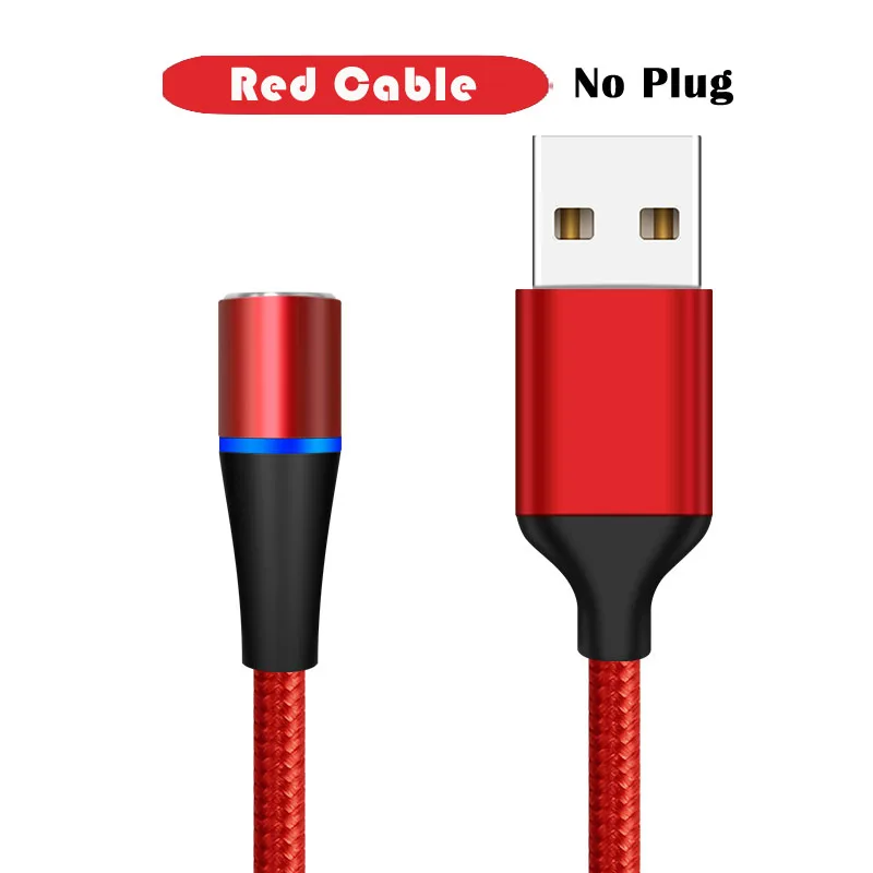 3A Быстрая зарядка Micro USB Магнитный кабель зарядное устройство Тип C Android Магнитный кабель передачи данных телефона провод шнур для iPhone 6 7 samsung Xiaomi - Цвет: Red Cable Only