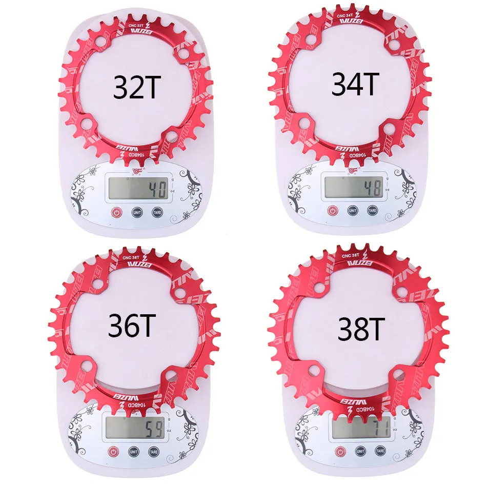 Single 1 speed system Narrow Wide chainring 104 BCD ROUND 32T 34T 36T 38T for MTB 11s 10s 9s 1*11 Crankset Chainwheel Ring | Спорт и