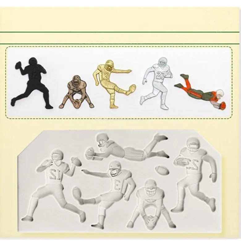 Бейсбол Гольф Серии силиконовая форма для выпечки тортов с помадной начинкой