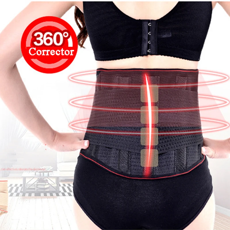 

Tourmaline Adjustable Neoprene Double Pull Lumbar Support Lower Back Belt Brace Pain Relief Band Waist Support Free Shipping