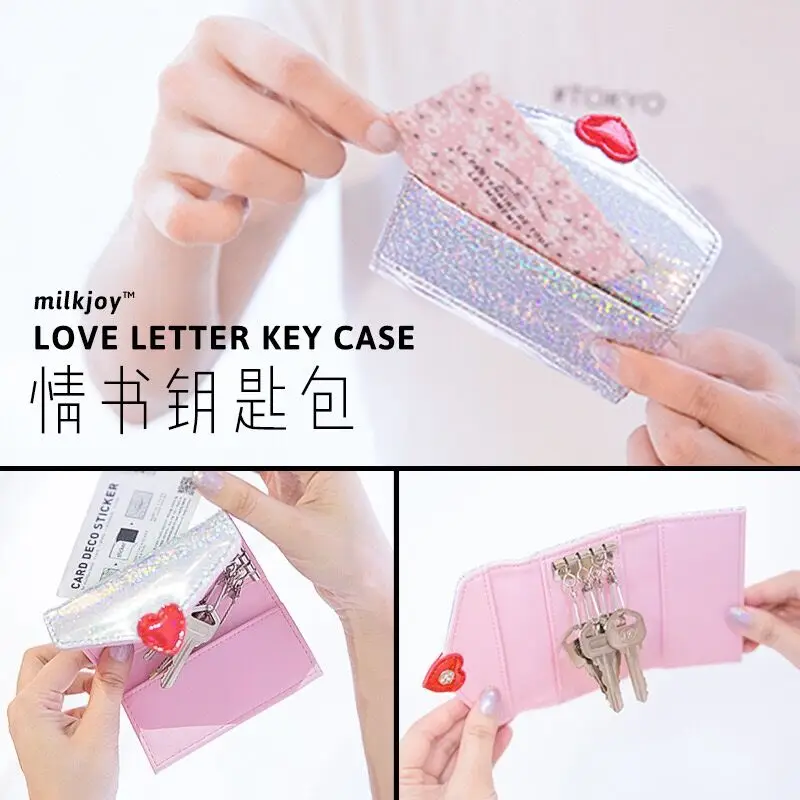 Кошелек для ключей Bentoy Milkjoy 18 голограмма с карманом карт женская сумка Модный