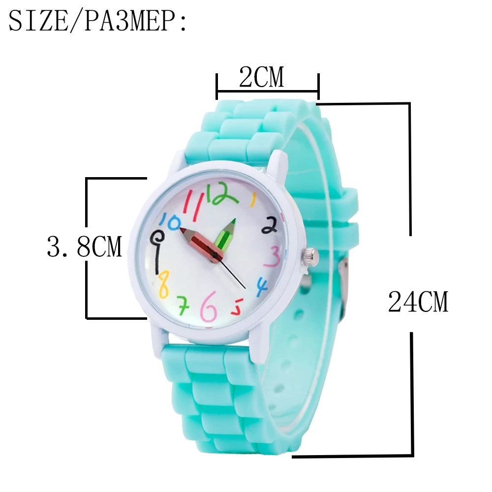 2019 силиконовые детские часы с креативным циферблатом кварцевые наручные Дамская