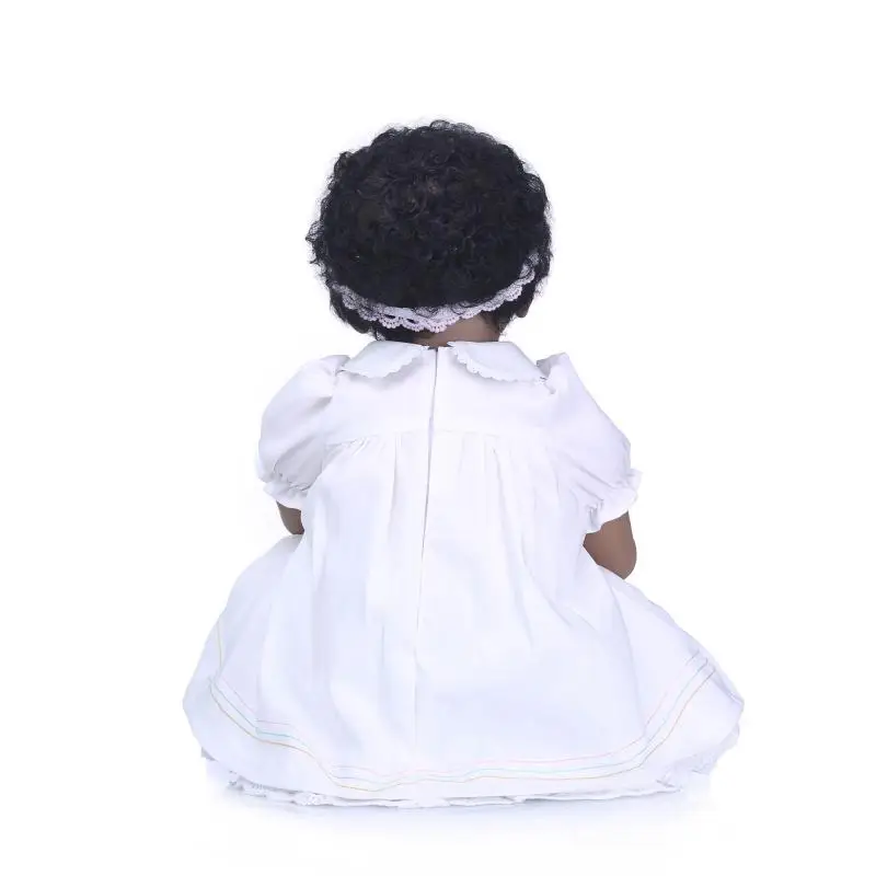 

55cm doll baby Black baby High simulation Accompanying doll for Child's Christmas gifts
