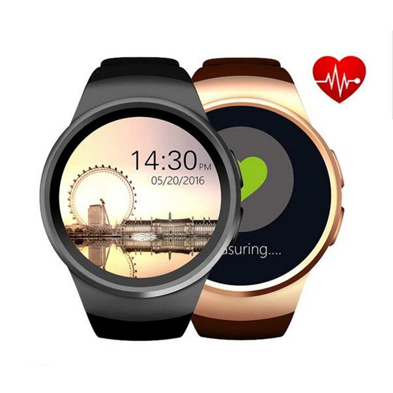 KW18 Bluetooth Смарт часы полный экран MTK2502C 240*240 1 3 дюймов Поддержка SIM TF карты Smartwatch