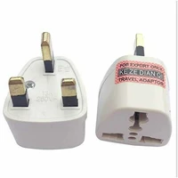 10pcs europeusaaustralia to uk gb england ac power plug adaptor travel 11 9900