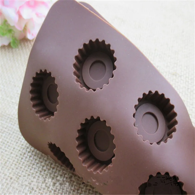 Силиконовая форма для выпечки Шестерни Форма шоколада Fondant (сахарная) конфетный