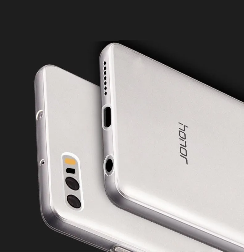 Ультратонкий Прозрачный чехол из ТПУ для Huawei Honor 8 Honor8 мягкая задняя крышка с