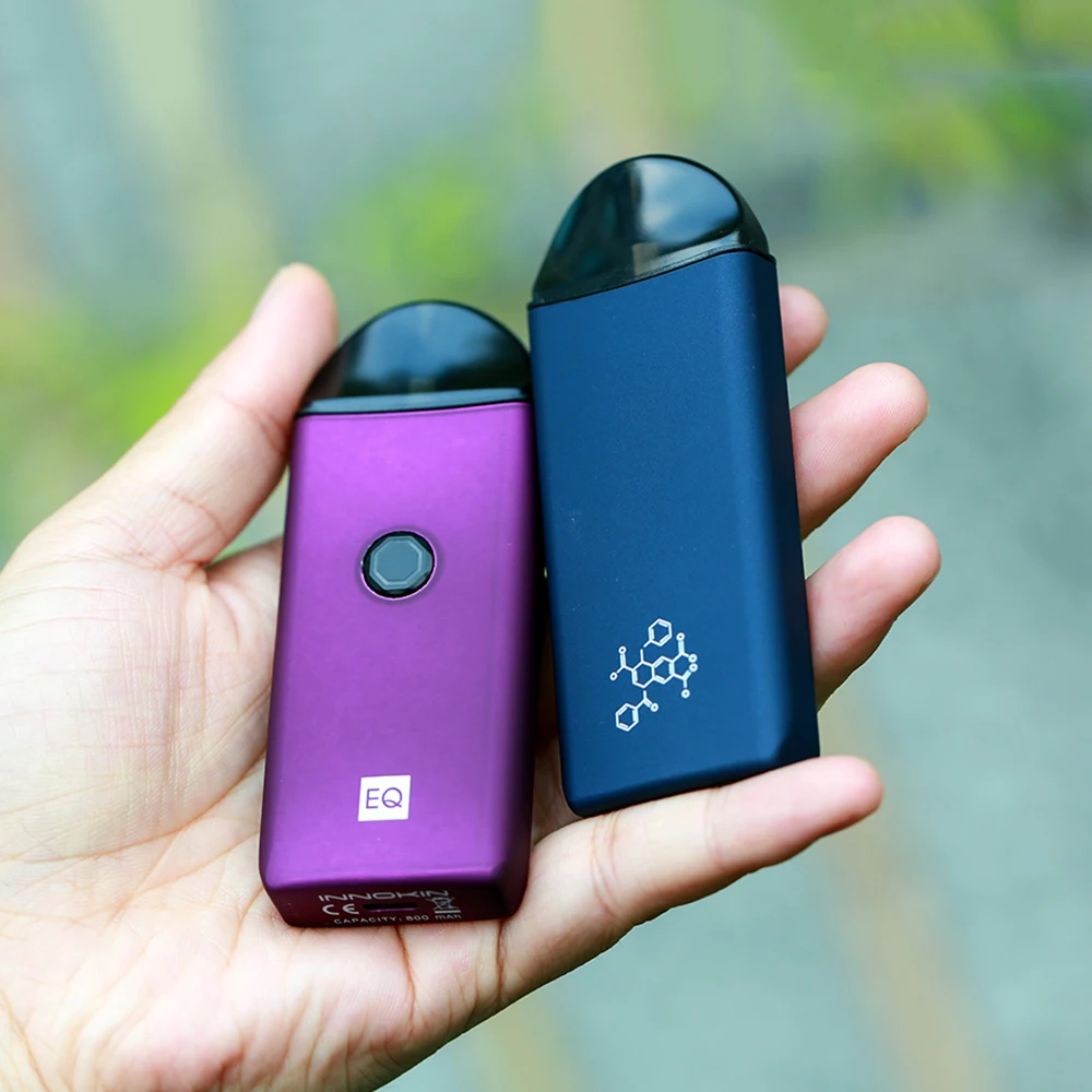 Original Innokin EQ Starter Kit with Inbuilt 800mAh Battery &amp 2ml Pod Cartridge Capacity 0.5ohm Mesh Type MTL Coil Vs Minifit |