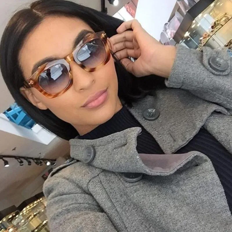 HBK 2017 Модные солнцезащитные очки женские сексуальные роскошные брендовые