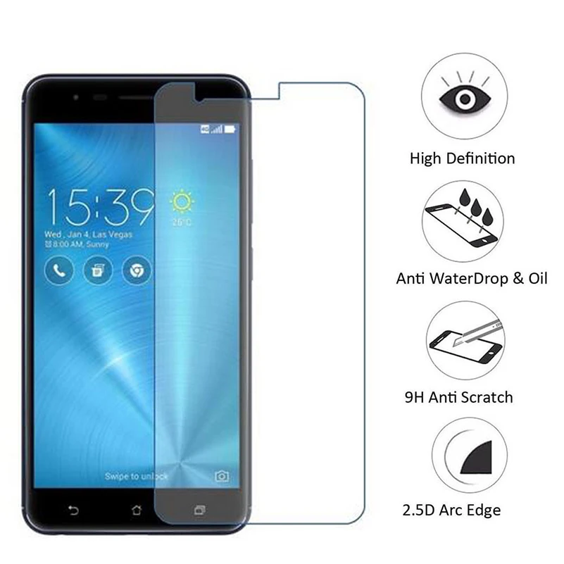 Закаленное стекло протектор для Asus Zenfone 3 ZE520KL ZE552KL Deluxe ZS550KL ZS570KL Zoom ZE553KL MAX ZC520TL ZC553KL