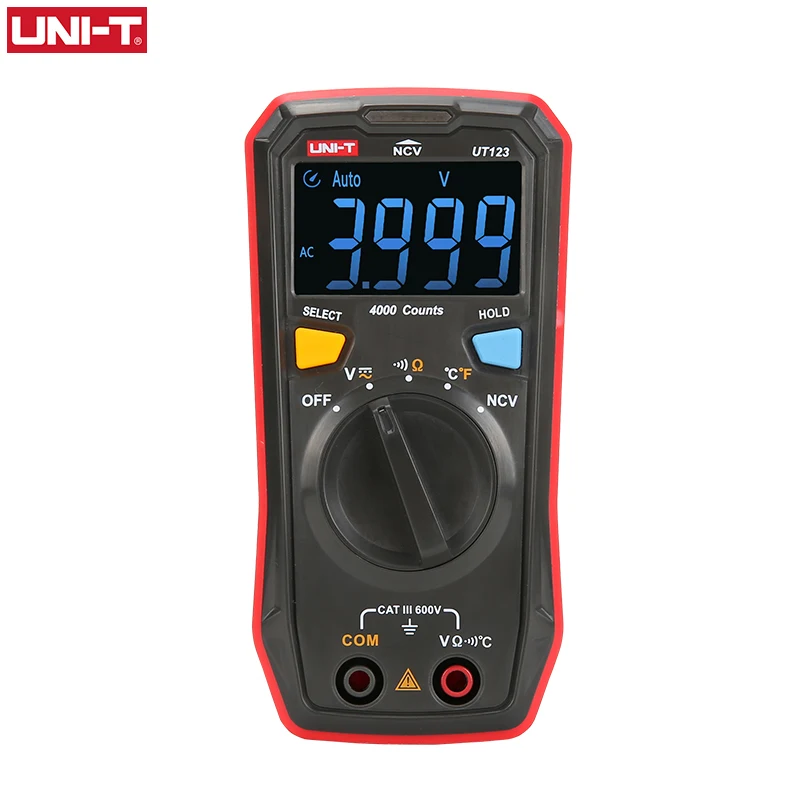 Мультиметр UNI T UT123 UT123D цифровой Автоматический диапазон компактный измеритель