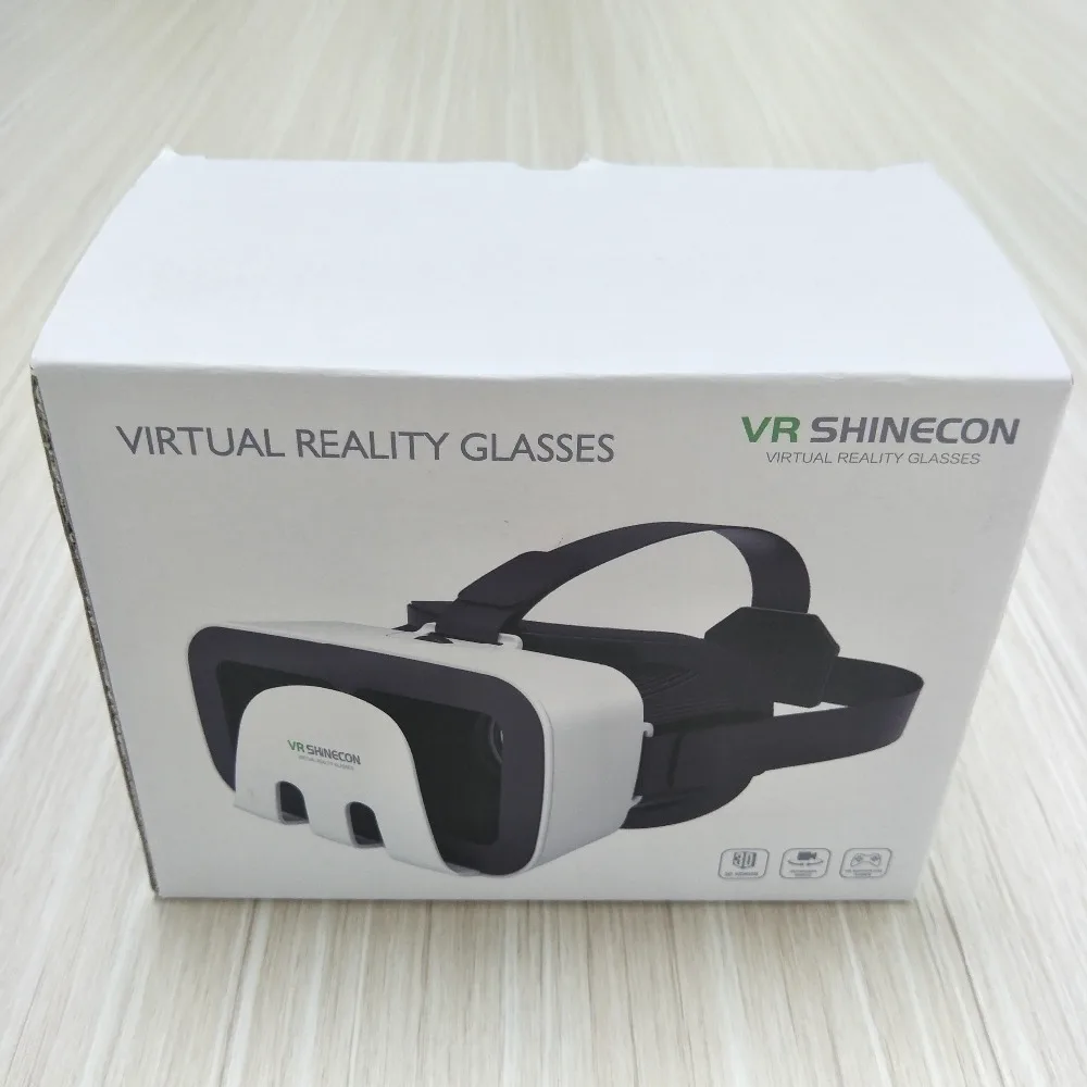 VR Shinecon G03B видео Шлем 3D очки Виртуальная реальность для iPhone Android смартфон очки шлем игровой Лен Набор