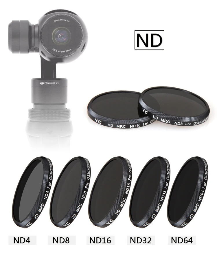 УФ фильтр CPL ND8 ND16 для Inspire 1 X3 OSMO ручной карданный объектива камеры