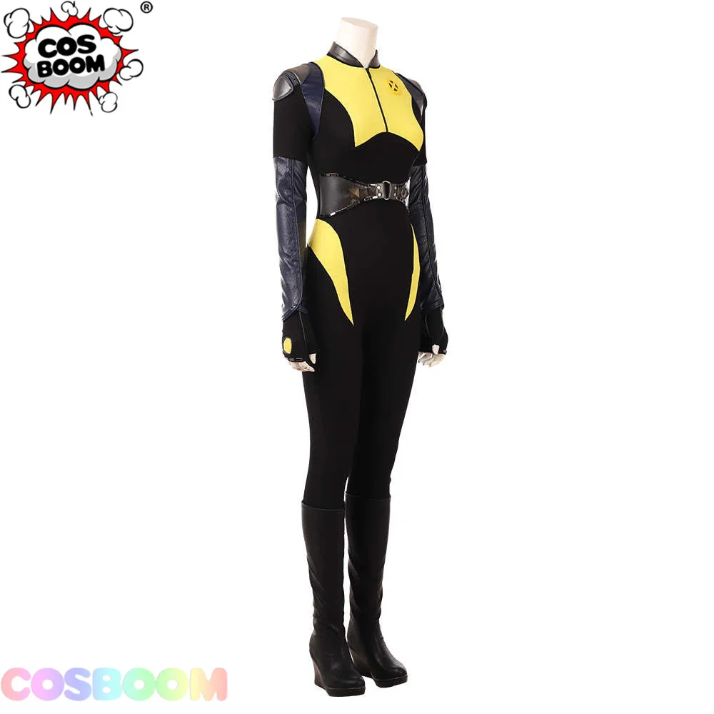 COSBOOM Negasonic подростков утверждает Косплэй костюм Дэдпул 2 наряд Ellie Phimister
