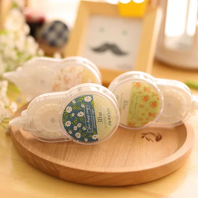 1 шт. Корейская Канцтовары сладкие цветочные декоративные коррекционная лента