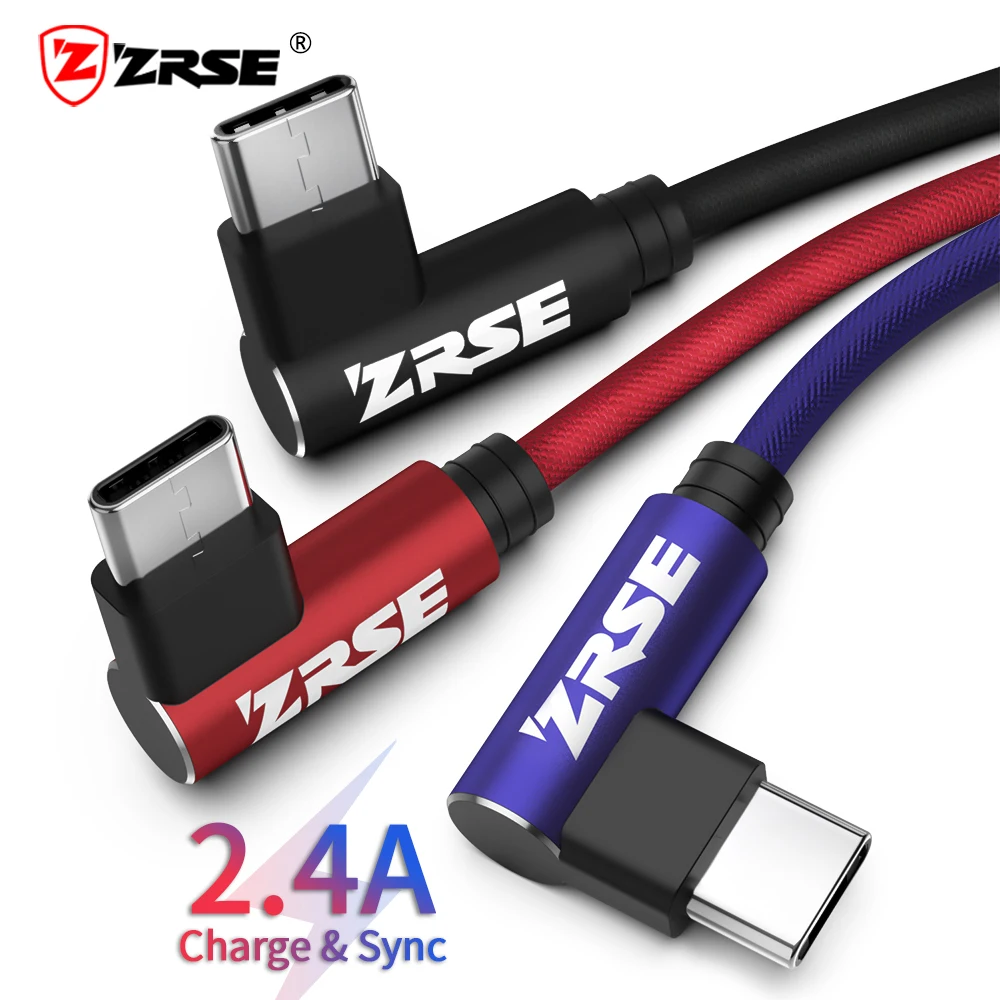 ZRSE 3 м 2 1 Тип C кабель для samsung (под углом 90 градусов) зарядное устройство