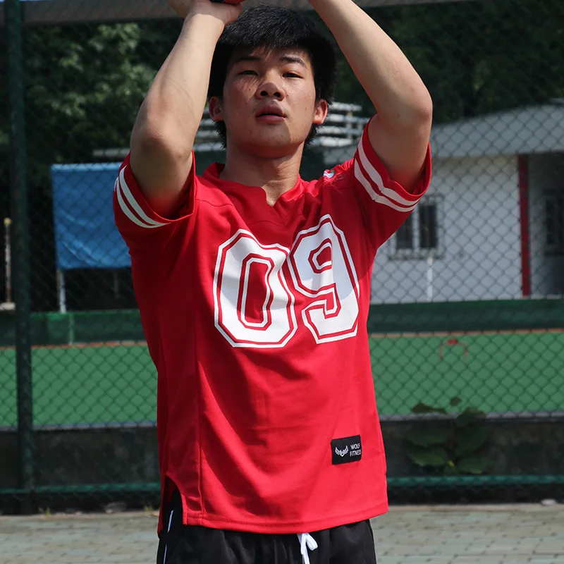 Men Basketball Running Sports Tee Shirts Tshirt For Fitness Male Solid Short Sleeve Sport Tees Quick Dry | Спорт и развлечения