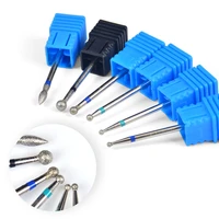 1pcs round diamond 6 type nail drill bits milling cutter manicure pedicure for electric nail clean salon accessory