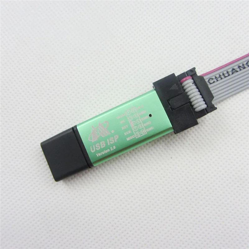 5 шт. кабель для загрузки 51AVR SCM USB ASP ISP USBASP USBISPAluminum Цветной корпус красный и синий