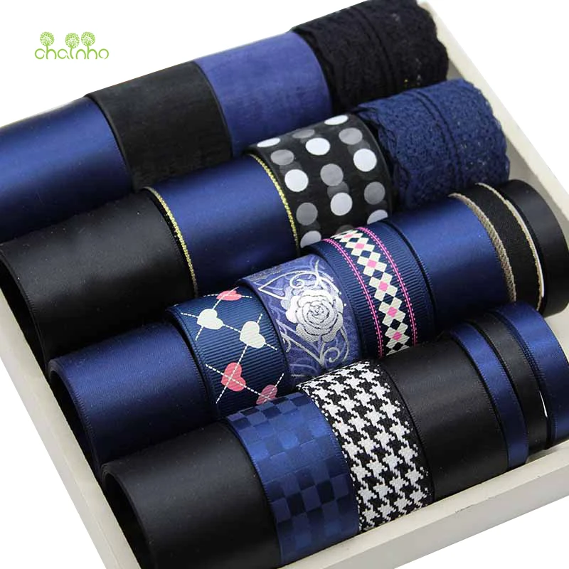 

High quality,Mix 21 Designs,Navy Ribbon Set For DIY Handmade Gift&Craft Packing,Hair Ornament Accessoriees,Package 21 Yard,HB002
