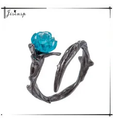 Jisensp, новая мода, кольца для рога животных для женщин, регулируемое женское кольцо на палец,, лучший подарок на Рождество