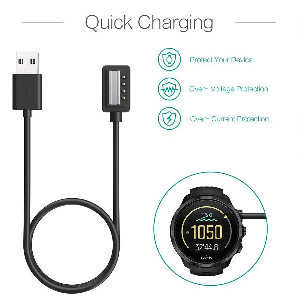 Yiwa USB зарядный кабель зажим Колыбель зарядное устройство для Suunto Спартан ультра HR