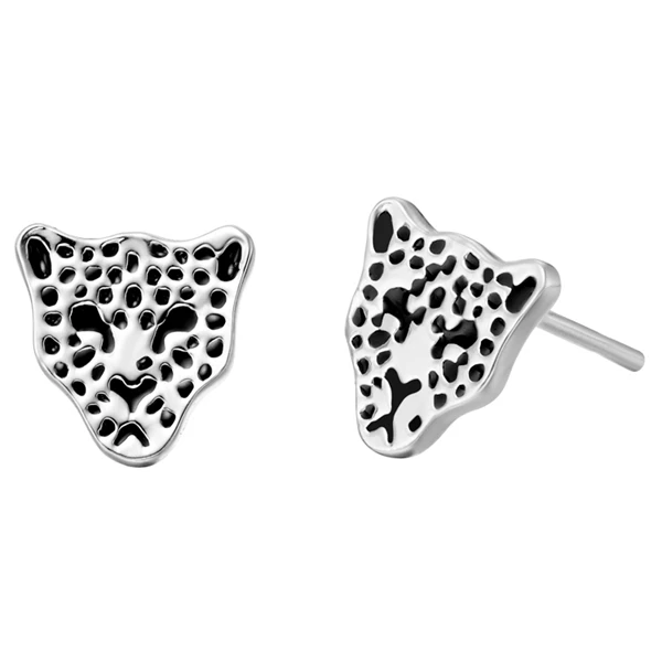 Дешевые милые серьги покрытые розами в форме лисы Женские Ювелирные изделия